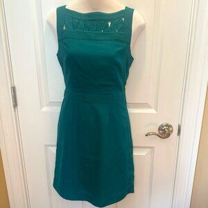 Banana Republic Petite Casual Career Green Work Dress 2P
